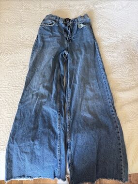 Urban Outfitters Skater Baggy Wide Leg Blue Jeans for Women